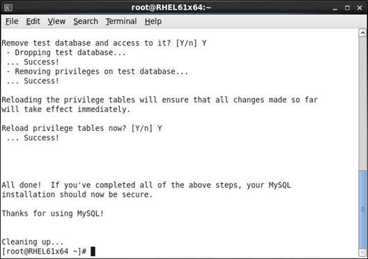 6. Reload the privilege tables to make the changes effective.