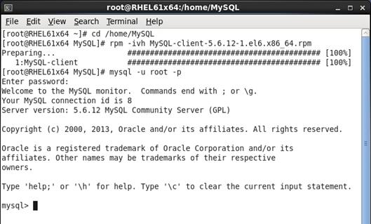 Figure 9 Querying the password assigned by the MySQL server IMC with a local database The MySQL server is installed on the IMC server.