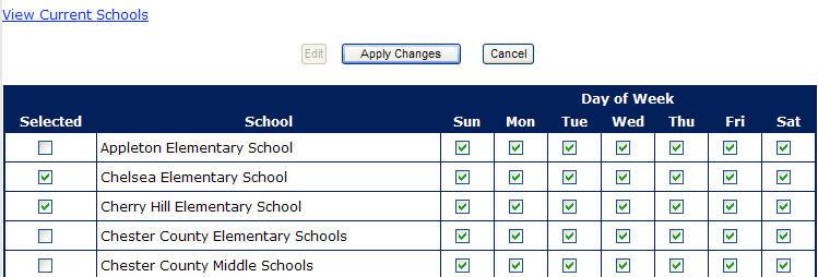 Preferred Schools* You can choose the school(s) where you are willing or unwilling to work. Click Preferred Schools on the action menu of your home page.