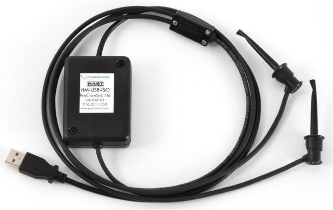 HM-USB-ISO HART Modem - USB Electrically Isolated Features: 1500 Vdc Opto Isolation between