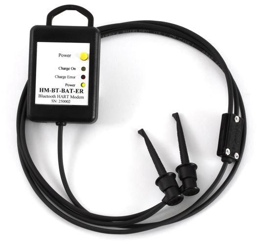 HM-BT-BAT-ER HART Modem - Bluetooth Extended Range Benefits: Access hard to reach instrumentation from the ground or your truck Improve plant personnel safety Easy instrument configuration using PDA
