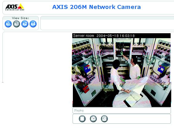 24 AXIS 206 - Configuration Overlay Settings You can include the date and time and text as an overlay in the video image.