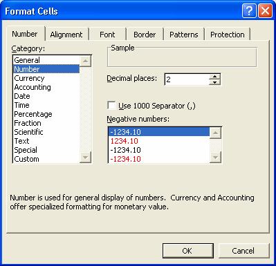 3.6 Formatting Numbers To clarify your worksheet further you can specify the format in which selected numbers are displayed.