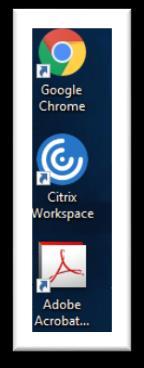 chrome://apps Right-click on the Citrix Workspace app and select Create shortcuts from the menu.