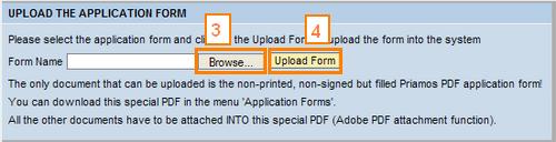 application and not an update of the existing application 15. How do I upload the completed application form?