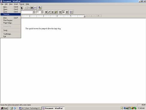 Using WordPad WordPad is a basic program that comes free with Microsoft Windows. It is used to improve written content.