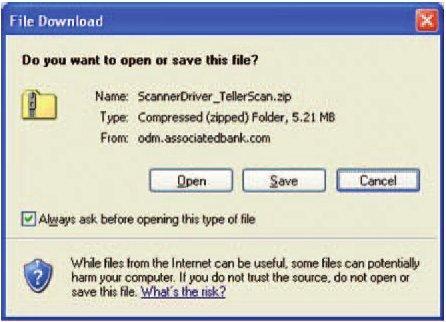 7. When the following window appears, click Save and save