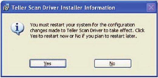 13. A dialog box appears, prompting you to restart your system so the changes you just made can take effect. Save any open documents and close all programs. Next click Yes to restart your system.