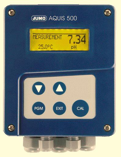 Page 1/10 JUMO AQUIS 500 ph Transmitter/Controller for ph, ORP, NH 3 (ammonia) concentration and temperature Brief description The instrument is used for measuring/controlling the ph, ORP or NH 3