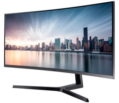 Curved Business Monitor 34 CH890 Ultra WQHD 3440x1440 PERFECT MULTI-TASKING WITH 21:9 ULTRA-WIDE CURVED MONITOR Curved display (1800R) (3 sided bezel-less) High multi-taskers Internal Power Wide