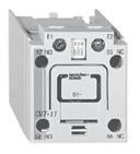 Series Control Modules Module Description Mechanical Latch Following relay latching, the relay coil is immediately de-energized by the NC auxiliary contact (65-66).