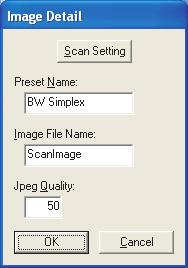 Note Make sure that the scanner is ready for operation. Creating Presets 1. Click Scan Setting in the Administration Utility window (see page 15).