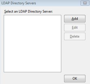 You can do so by doing the following: 1) Click Edit Directories 2) Under The LDAP Directory Services,