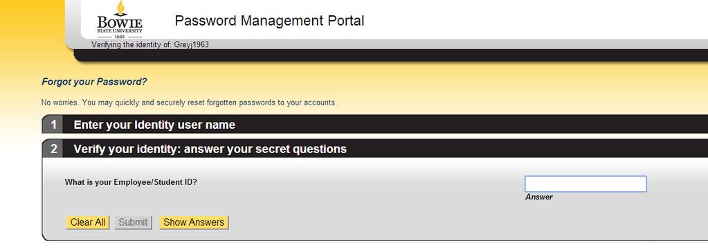 STEP 5: Type in your Employee/Student ID.