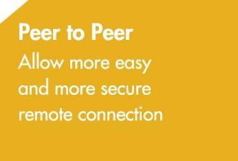 The series also supports advanced Peer-to-Peer method of connection that make the system smarter and more convenient to use.