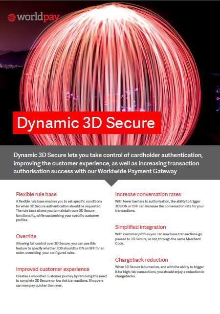 Dynamic 3DS 14 Worldpay 2016.