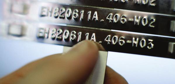 Quick Select Chart Stainless Steel Marking Systems Customized, Made-to-Order page 610 Step 1: