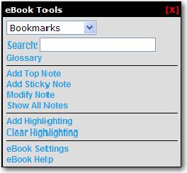 7 Taking Notes You and your instructor can add two types of notes to the e-book inside SpeechClass: top notes and sticky notes.