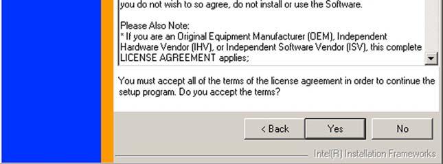 Screen Step 6: A license agreement shown in