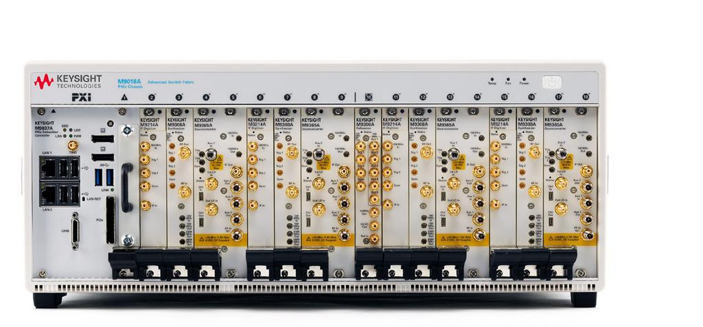 Introduction Product Description The Keysight Technologies, Inc. M9018A PXIe chassis delivers the ultimate in flexibility, compatibility, and performance.