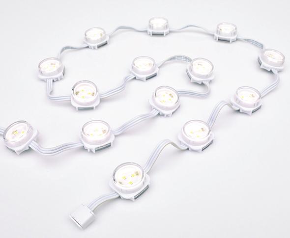 ew Flex Compact Flexible strands of high-intensity LED nodes with solid white light ew Flex Compact is a versatile strand of 50 individually controllable LED nodes.
