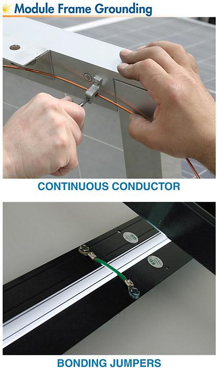with grounding conductors to ensure