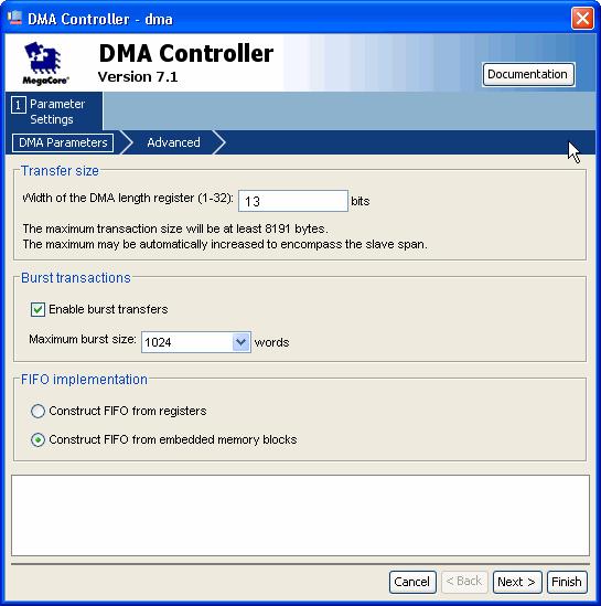 Getting Started Figure 2 18. DMA Controller 3. Click Finish. The DMA Controller module is added to your SOPC Builder system. 4.