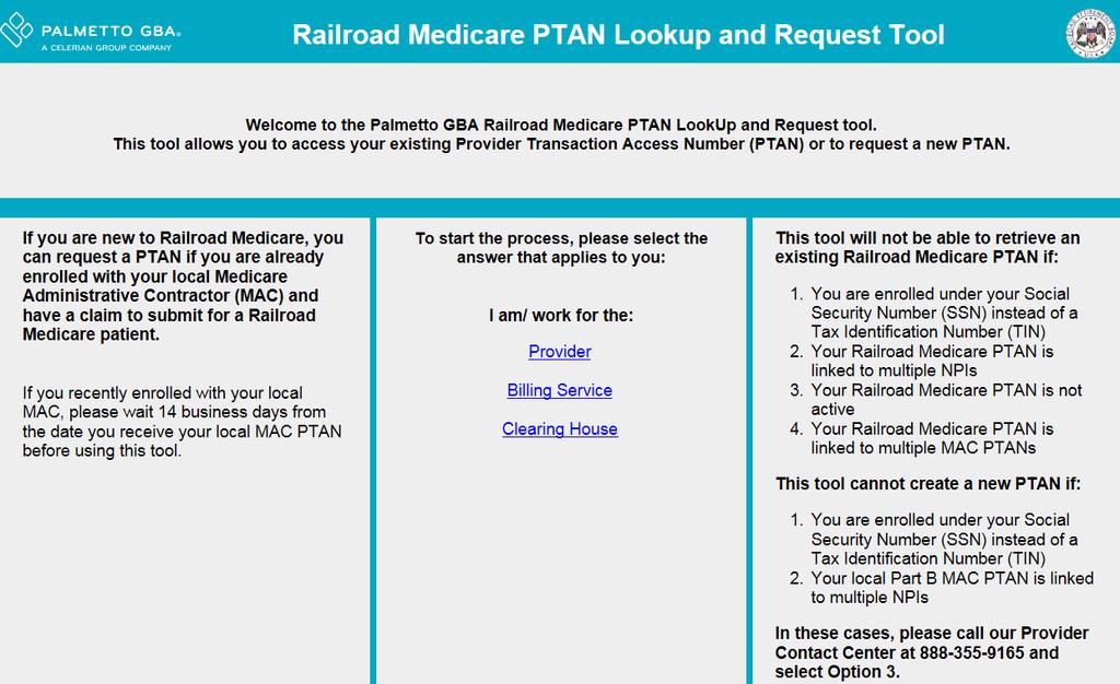 PTAN Lookup and Request Tool