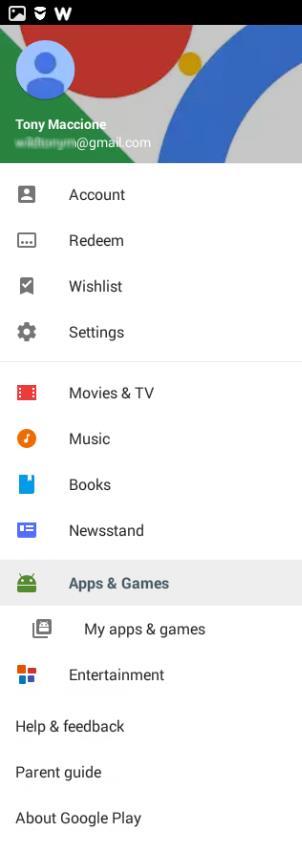 To Enable/Disable Tips 3-Automatic Updates Open the Google Play Store App Select Menu