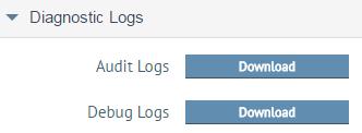 19 Log Files Use these logs as diagnostic tools when a problem has occurred. When the Download button is clicked, the logs download as a text file.