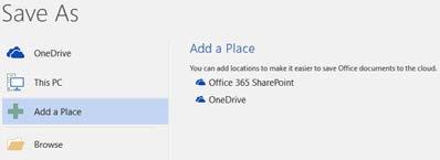 OneDrive 1. With a document open in any Office desktop app 2.