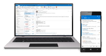 ENTERPRISE-CLASS EMAIL FEATURES Stay connected Always up to date, wherever you are Office 365 syncs emails, calendars, and contact information across your devices in real time.
