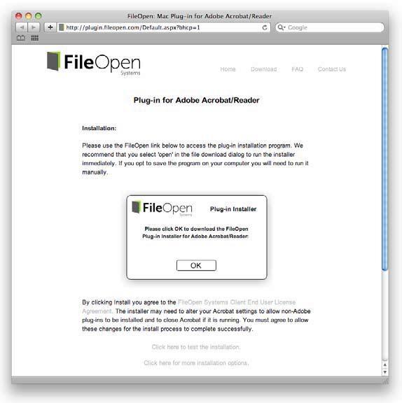 Step 3: Install the FileOpen Plugin Download the FileOpen installer from