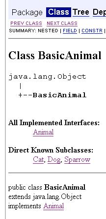 BasicAnimal class