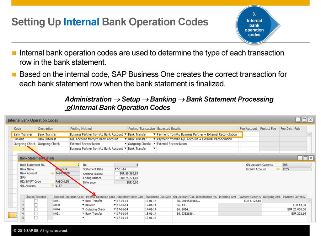 Typically, a bank statement received from a bank includes a large number of transactions of different types, such as outgoing payments, bank transfers, and deposits.