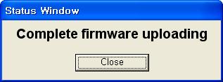6 If the file is uploaded, Complete firmware uploading message will be displayed. Figure 13. Complete firmware uploading window 3.6. Webpage Upload 17 1 Execute WIZ0IO configuration tool and click Search button.