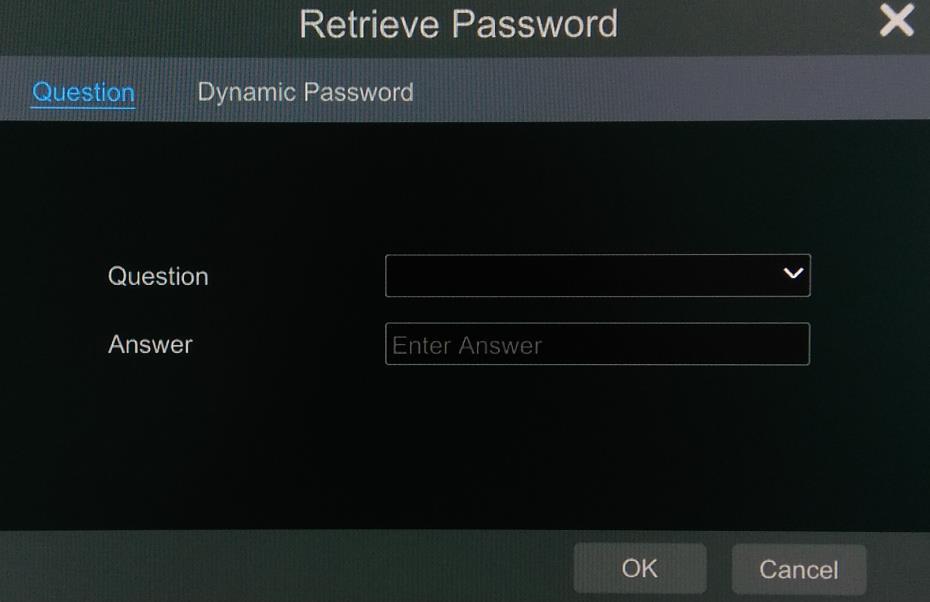 20 Option2: Reset password via Dynamic Password.