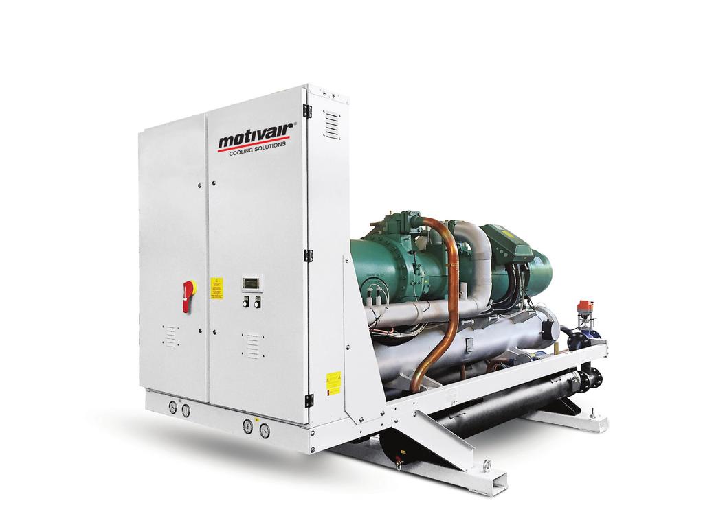 The proprietary control logic in the Motivair Low-Temperature Process chillers provides: n Automatic restart after a power outage n Rapid restart of refrigeration compressors after Control features