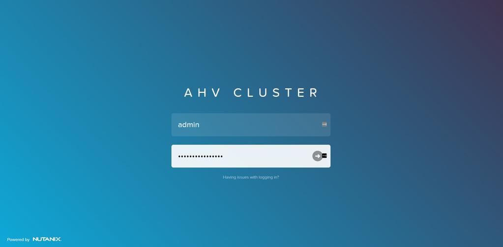 Upload the QCOW2 image file onto the Nutanix system 1. Log into the Nutanix AHV Cluster UI. 2.