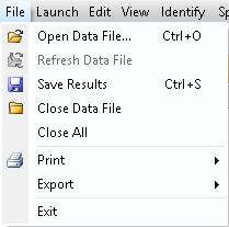 Saving the Results Results are saved from File > Save Results or from icon.