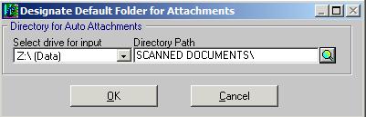 Default Drive and Directory for PO Attachments Each user may have their own pre-designated file folder (Drive and Directory) to which the system can default whenever they select the option to attach