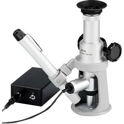 PEAK Measuring Microscope 2054 Series Portable Wide Stand Microscope 20x, 40x, 60x, 100x, 150x, 200x, 300x magnification 0.1-0.