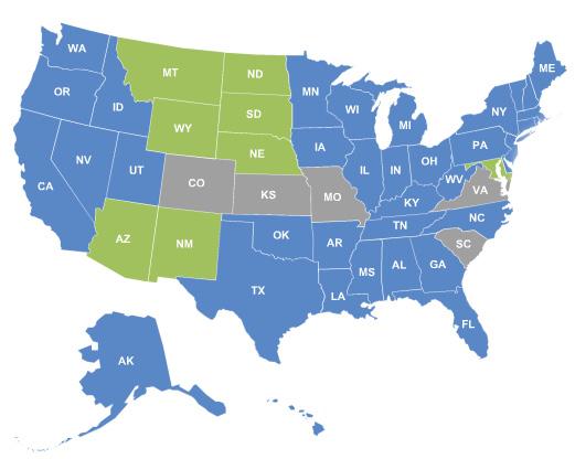 states in January of 2010 and by the end of the year this number has been reduced to 17 states.