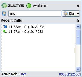 2 Zultys Outlook Communicator Interface After the Zultys Outlook Communicator Adapter is installed, Outlook displays a new MX Communicator tab Clicking on the MX Communicator tab allows an agent to