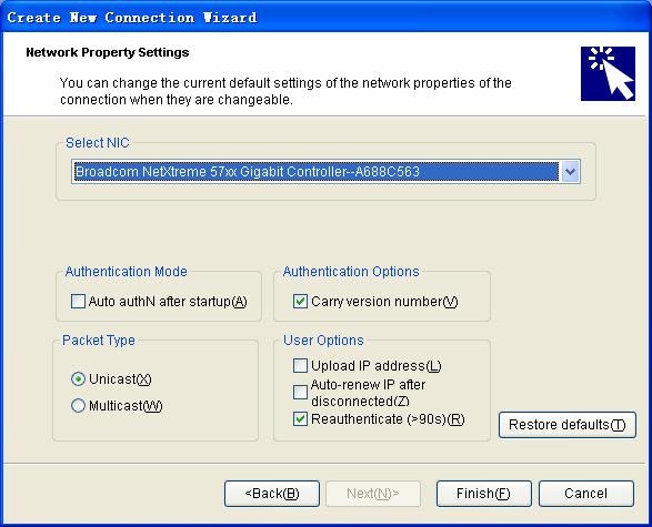 Figure 3-18 Set special properties 7) Keep the default settings and click OK, and then click Create after confirming the settings.