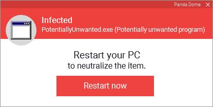 home page. You can reactivate the protection by clicking Fix.