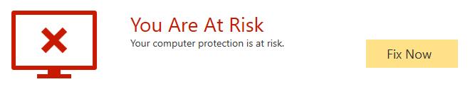 Security alerts If real-time protection is disabled, an alert is shown on the home page. You can reactivate the protection by clicking Fix Now.