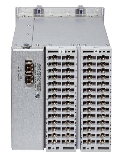 5 mm to allow for the communication module and a clearance from devices fitted below the relay of 75 mm to accommodate fitment of the Ethernet cables.