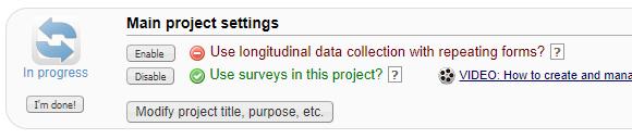 REDCap Surveys Surveys can be enabled for any project and any data collection instrument can be