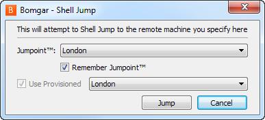 Shell Jump to a Remote Network Device With Shell Jump, quickly connect to an SSH-enabled or Telnet-enabled network device to use the command line feature on that remote system.